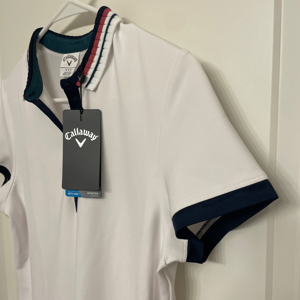 Collared Golf Polo Shirt Callaway Cap Sleeve Top